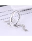 Fashion Silver Color Alloy Geometric Snake Ring