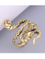 Fashion Gold Color Alloy Geometric Snake Ring