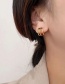 Fashion Rose Gold Titanium Steel Geometric Multi-layer Stud Earrings