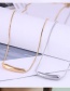 Fashion Silver Titanium Steel Geometric Necklace