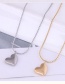 Fashion Silver Titanium Steel Love Necklace