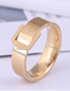 Fashion Gold Color Steel Belt Stainless Steel Ring