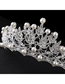 Fashion Silver Color Alloy Diamond And Pearl Crown