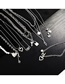 Fashion 13# Alloy Pearl Stitching Chain Heart Necklace