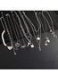 Fashion 13# Alloy Pearl Stitching Chain Heart Necklace