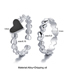 Fashion 3# Alloy Geometric Heart Ring Set