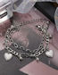 Fashion 4# Alloy Geometric Cross Chain Bracelet
