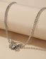 Fashion 15384 Alloy Diamond Openwork Butterfly Necklace