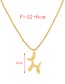 Fashion Gold-2 Copper Bulky Chain Balloon Dog Pendant Necklace