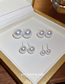 Fashion 10mm Geometric Size Pearl Stud Earrings