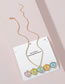 Fashion 3# Alloy Drip Oil Love Necklace Set
