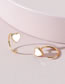 Fashion Gold Alloy Drip Oil Love Stud Earrings