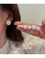 Fashion 1# White-(14mm) Mermaid Geometric Pearl Stud Earrings