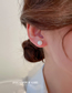 Fashion 1# White-(14mm) Mermaid Geometric Pearl Stud Earrings