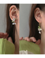Fashion 2#pearl Flower-ear Hook Alloy Pearl Flower Earrings