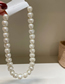 Fashion White - Irregular Pearl Beaded Necklace
