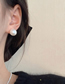 Fashion 3#silver-11mm Geometric Pearl Stud Earrings