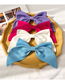 Fashion White Two-layer Bow Spring Clip