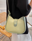 Fashion Khaki Contrast Panel Soft Side Crossbody Bag