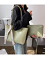 Fashion Apple Green Pu Large Capacity Streamer Shoulder Bag