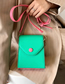 Fashion Green Pu Contrast Flap Crossbody Bag