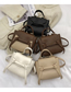Fashion Brown With Khaki Pu Large Capacity Messenger Bag