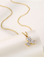 Fashion Gold Titanium Shamrock Necklace