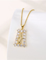 Fashion Gold Stainless Steel Four-pointed Star Necklace