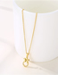 Fashion Gold Titanium Flower And Diamond Ring Necklace
