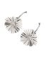 Fashion Silver Alloy Flower Stud Earrings