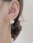 Fashion Gold Pure Copper Cross Pearl Stud Earrings