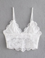 G05865 White Lace See-through Suspenders