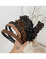 Fashion Double Braid Coffee Color Geometric Wig Twist Braided Headband