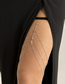 Fashion 2# Alloy Geometric Chain Faux Pearl Leg Rings