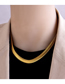 Fashion Gold Titanium Snake Bone Chain Necklace