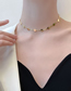 Fashion Gold Titanium Geometric Snake Bone Chain Necklace
