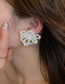 Fashion White Pearl Firework Stud Earrings