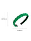 Fashion 5# Green Acrylic Braided Wide-brimmed Headband