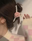 Fashion Bow - Pink Fabric Pearl Bow Grab Clip