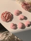 Fashion Pink-love (5-piece Set) Acrylic Heart Hair Clip Set