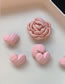 Fashion Pink-rose (single) Acrylic Flower Hair Clip