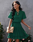 Fashion Dark Green Chiffon Lace Dress