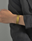 Fashion Gold Color Titanium Carved Open Bracelet
