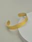 Fashion Gold Color Titanium Carved Open Bracelet