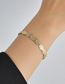 Fashion Gold Color Titanium Steel Irregular Bracelet