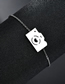 Fashion Steel Color Titanium Steel Cutout Heart Camera Bracelet