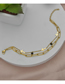 Fashion Gold Color Rice Bead Cross Stitching Chain Bracelet