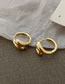 Fashion Gold Pure Copper Round Earrings