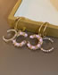 Fashion Letter Wrap Alloy Chain Braided Letter Earrings