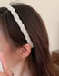 Fashion 3# White-size Pearls Pearl Braided Headband